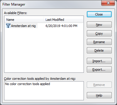 Creating a Filter to Use in a Quick Set – Onyx SupportCenter