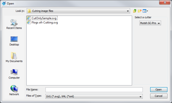 Edit Cut File Adding a Cut Filie