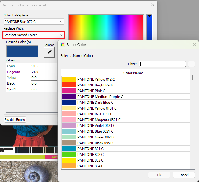 Color Code For Rename Named Color Replacement