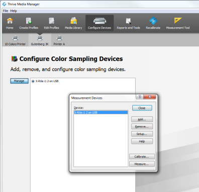 Configure Color Sampling Devices