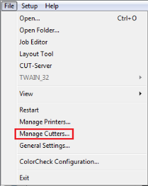 Manage Cutters