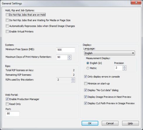 General Settings