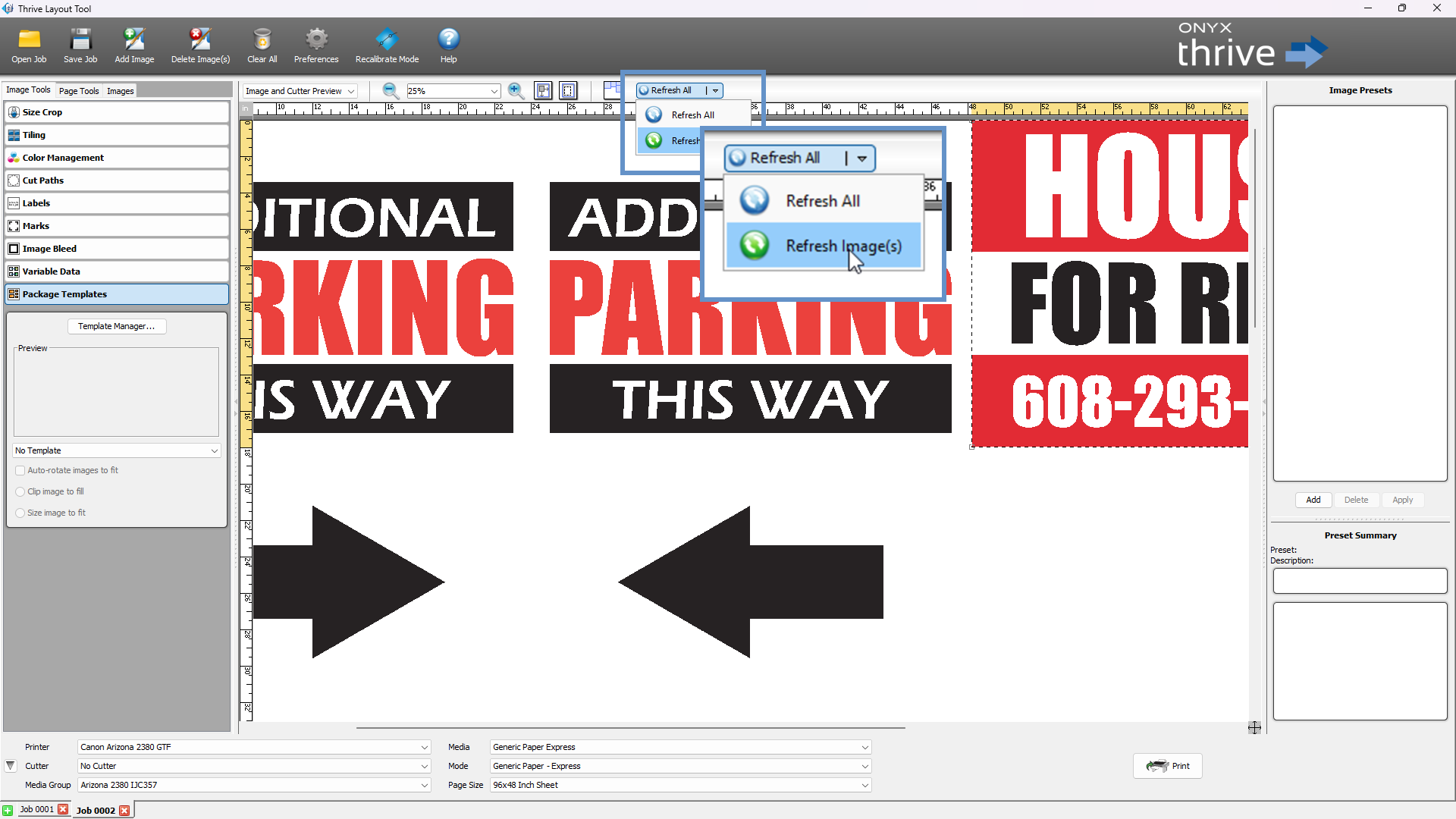 Additional Image View Tools in Layout Tool