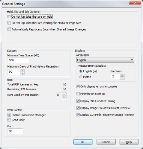 General Settings