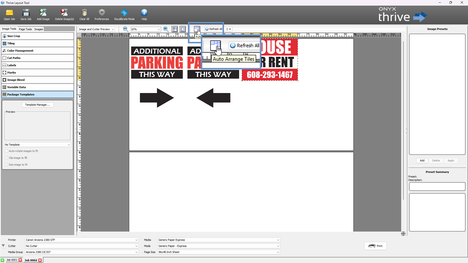 Positioner Image Additional Image View Tools in Layout Tool